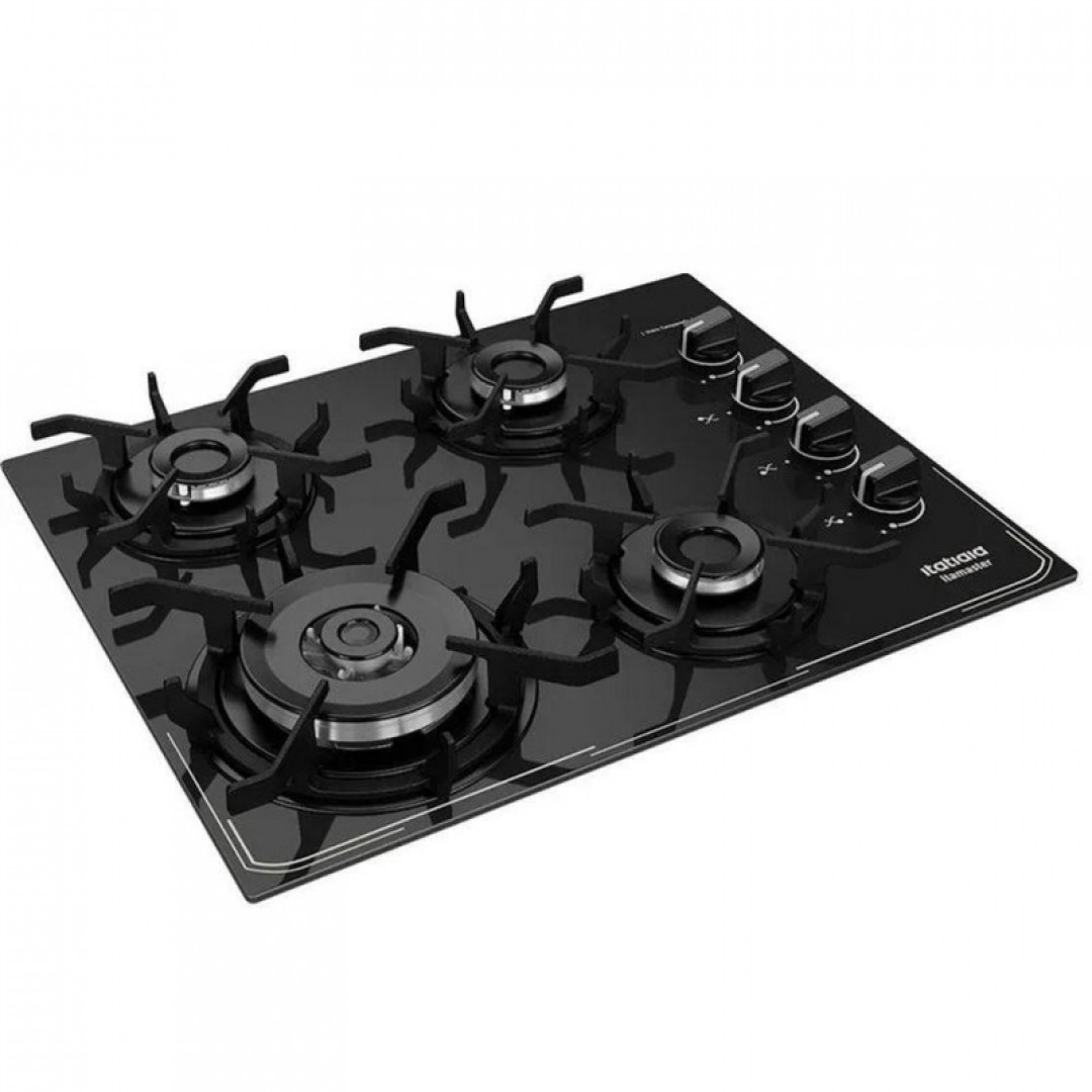 Cooktop Tripla Chama Itatiaia Itamaster 4 Bocas Preto Bivolt