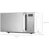 Micro-ondas Philco 20L 1100W Espelhado Limpa Fácil PMO23EB - Espelhado - 110 Volts