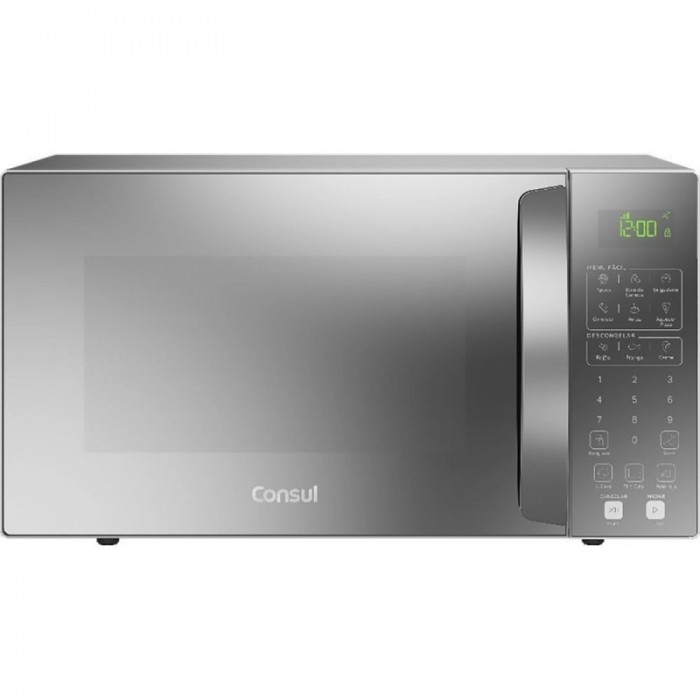 Micro-ondas Consul CMS46 32 Litros Cinza Espelhado com Menu Fácil